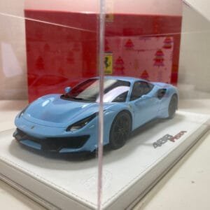 1/18 BBR Ferrari 488 Pista (Baby Blue) Resin Live Car Model Karson Limited 50 Pieces
