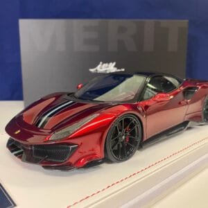 1/18 Ivy Novitec Ferrari 488 Pista (Rosso Fiorano Red) Resin Live Car Model Karson Limited 66 Pieces