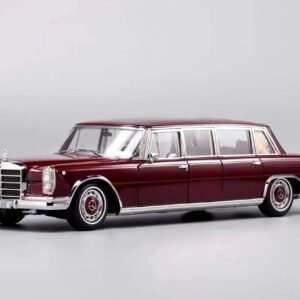 1/18 NZG 1968-1980 Mercedes-Benz 600 Pullman (W100) (Pearl Jujube Red) Live Car Model Karson Diecast