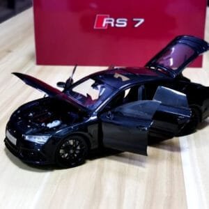 1/18 Kengfai 2013-2019 Audi RS7 4.0T Sportback (Black) Live Car Model Karson Diecast