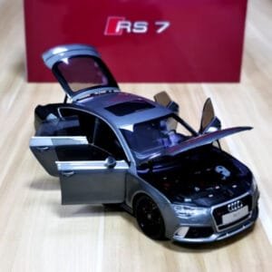 1/18 Kengfai 2013-2019 Audi RS7 4.0T Sportback (Grey) Live Car Model Karson Diecast