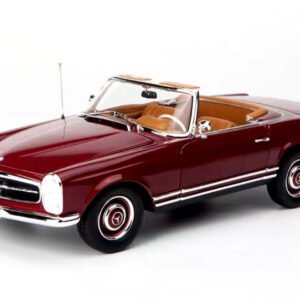 1/18 Norev 1963 Mercedes-Benz Mercedes 230 SL 230SL (Dark Red) Live Car Model Karson Diecast