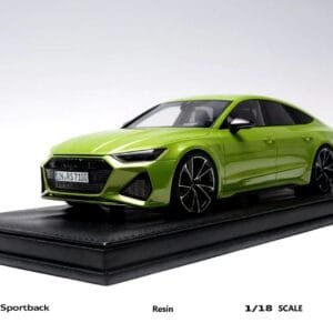 1/18 Motorhelix 2020 Audi RS7 Sportback (Apple Green) Resin Live Car Model Karson Limited 99 Pieces