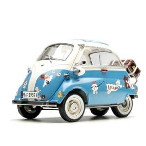 1/12 NSL BMW Isetta Brown & Friends Cartoon Edition Live Car Model Karson Diecast Limited 150 Pieces