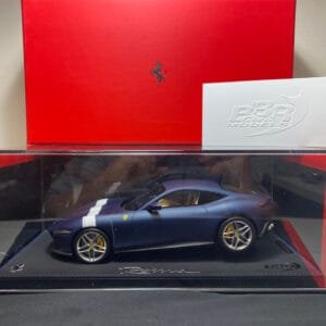 DAMAGED AS-IS 1/18 BBR Ferrari Roma (Matte Blue Abu Dhabi & White Stripe) Resin Live Car Model Karson Limited 24 Pieces