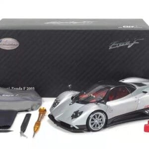 1/18 Almost Real 2005 Pagani Zonda F (Silver) Live Car Model Karson Diecast
