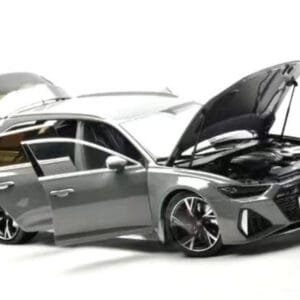1/18 Kilo Works Audi RS6 C8 (Nardo Grey) Full Open Live Car Model Karson Diecast