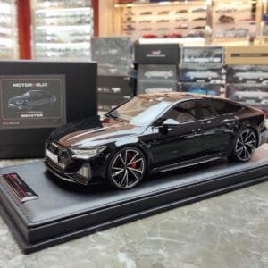 1/18 Motorhelix 2020 Audi RS7 C8 Sportback (Mythos Black) Resin Live Car Model Karson Limited 99 Pieces