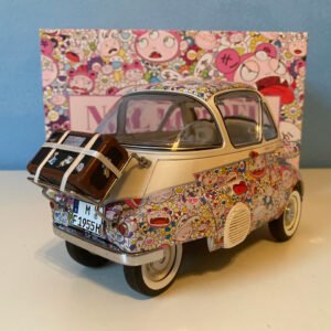 1/12 NSL BMW Isetta 250 KaiKai & Kiki Dazzling Circus Edition Live Car Model Karson Diecast Limited 300 Pieces