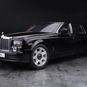 1/18 Kyosho Rolls-Royce Phantom Extended Wheelbase (EWB) (Black w/ Golden Line) Live Car Model Karson Diecast Limited 200
