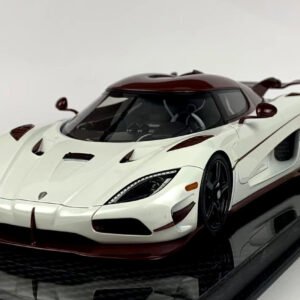 1/18 Frontiart Koenigsegg Agera RS (Pearl White & Maroon) Resin Live Car Model Karson Limited