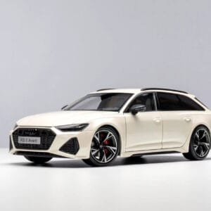 1/18 Kilo Works Audi RS6 C8 (White Full Open Live Car Model Karson Diecast Limited