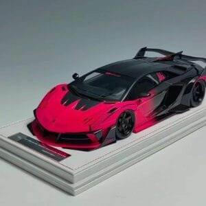 1/18 Ivy Lamborghini Aventador GT EVO LB Silhouette Works (Black & Pink) Resin Live Car Model Karson Limited 99 Pieces