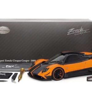 1/18 Almost Real 2009 Pagani Zonda Cinque (Orange & Black) Live Car Model Karson