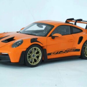 1/18 Norev 2023 Porsche 911 GT3 RS 992 (Orange with Golden Wheels) Live Car Model Karson Diecast
