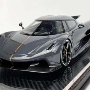 1/18 Frontiart Koenigsegg Jesko Absolut (Graphite Grey) Live Car Model Karson with Carbon Fiber Base Limited