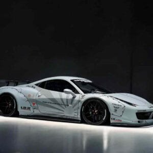 1/18 BBA Ferrari 458 GT 1.0 Liberty Walk LBWK (Fighter Grey) Live Car Model Karson