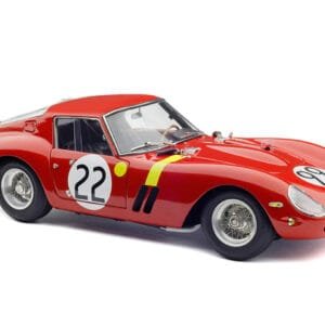 1/18 CMC 1962 Ferrari 250 GTO #22 3rd 24h LeMans Equipe Nationale Belge "Eldé" (Léon Dernier), "Beurlys" (Jean Blaton) Live Car Model Karson Diecast