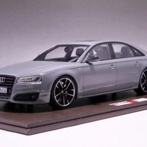 1/18 MOTORHELIX 2017 Audi S8 Plus (Nardo Grey) Enclosed Resin Model Limited 50 Live Car Model Karson