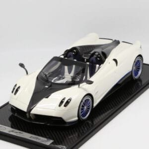 1/12 BBR Pagani Huayra Roadster (White w/ Blue Rims) Limited 20 Resin Live Car Model Karson