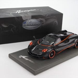 LIMITED 50! BBR HANDMADE 1/18 PAGANI HUAYRA (Black w/ Orange Stripes) Live Car Model Karson