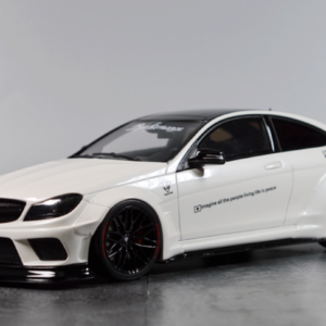 1/18 GT Spirit GTSpirit Mercedes-Benz C-Class C63 AMG W204 LB Libertywalk Widebody (White) Resin Live Car Model Karson