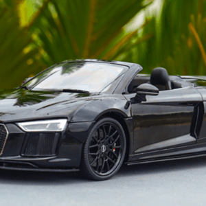 1/18 Dealer Edition 2016 Audi R8 V10 Plus Spyder Coupe (Black) Wide Body Live Car Model Karson Diecast