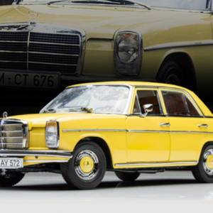 1/18 SS Sunstar Mercedes-Benz Mercedes 220D W115 Strich8 (Yellow) Live Car Model Karson Diecast
