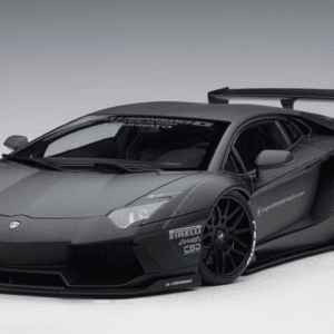 1/18 AUTOart Lamborghini Aventador Liberty Walk LB-Works (Matte Black) Live Car Model Karson