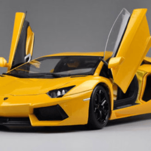 1/18 Welly FX Lamborghini Aventador LP700-4 (Yellow) Live Car Model Karson Diecast