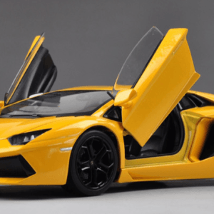 1/24 Welly FX Lamborghini Aventador LP700-4 (Yellow) Live Car Model Karson Diecast