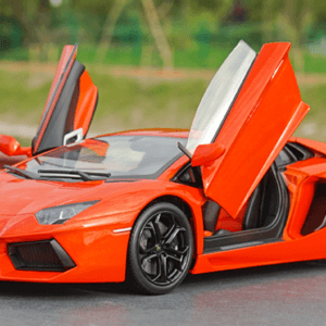 1/18 Welly FX Lamborghini Aventador LP700-4 (Orange) Live Car Model Karson Diecast