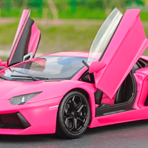 1/18 Welly FX Lamborghini Aventador LP700-4 (Pink) Live Car Model Karson Diecast