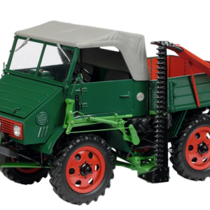 1/18 Schuco Mercedes Benz MB Unimog 2010 mit Mähbalken Live Car Model Karson Diecast