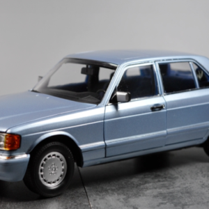 1/18 Norev Mercedes-Benz Mercedes S-Class S-Klasse W126 560SEL 560 SEL (Pearl Blue Metallic) Live Car Model Karson Diecast