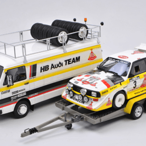 1/18 OTTO Rally Set Portugal Audi Team Volkswagen VW T1 Bus & Audi S1 Resin Live Car Model Karson Limited