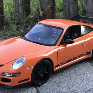1/18 Porsche 911 GT3 RS (Orange) Live Car Model Karson Diecast