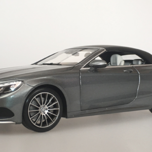 MINOR DAMAGE & DEFECT 1/18 Norev 2015 Mercedes-Benz Mercedes S-Class S-Klasse Convertible (Grey) Live Car Model Karson Diecast (MISSING TOP COVER)