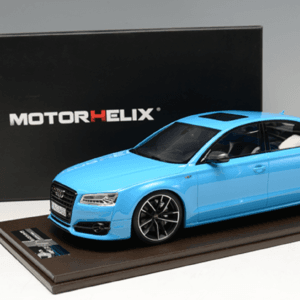 1/18 MOTORHELIX 2017 Audi S8 Plus (Baby Blue) Enclosed Resin Model Limited Live Car Model Karson