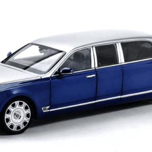 1/18 Almost Real Bentley Mulsanne Grand Limousine by Mulliner (Blue / Silver) Live Car Model Karson Diecast