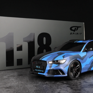 1/18 GT Spirit GTSpirit Audi RS6 Avant (Blue Camouflage) Resin Live Car Model Karson Limited