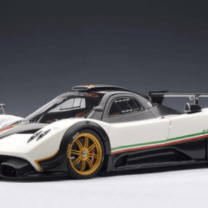 1/18 AUTOart Pagani Zonda R White w/Italian Stripes Live Car Model Karson Diecast 78262
