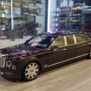 1/18 Almost Real Bentley Mulsanne Grand Limousine by Mulliner (Burgundy) Live Car Model Karson Diecast