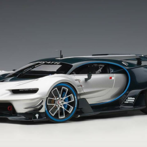 1/18 AUTOart Bugatti Vision Gran Turismo (Silver & Blue Carbon) Live Car Model Karson