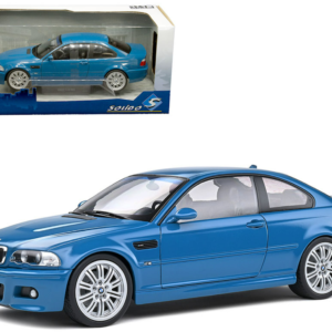1/18 Solido 2000 BMW E46 M3 (Laguna Blue) Live Car Model Karson Diecast