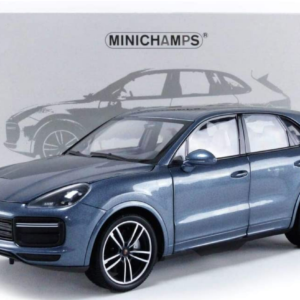 1/18 Minichamps 2017 Porsche Cayenne Turbo S (Blue Grey Metallic) Live Car Model Karson