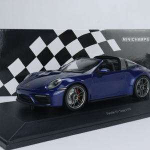 1/18 Minichamps 2021 Porsche 911 (992) Targo 4 GTS (Blue Metallic) Live Car Model Karson