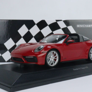 1/18 Minichamps 2021 Porsche 911 (992) Targo 4 GTS (Red) Live Car Model Karson