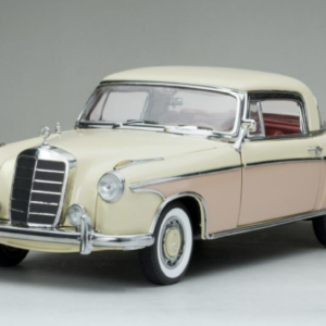 1/18 Sunstar 1958 Mercedes-Benz MB 220SE 220 SE Coupe (Cream & Pink) Live Car Model Karson Diecast