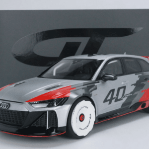 2020 Audi RS 6 GTO Concept #40 Gray Metallic with Graphics "40 Years of Quattro" 1/18 Model Car by GT Spirit Live Car Model Karson